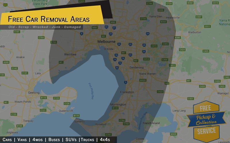 Our Service Areas Free Car Removal Service Areas
